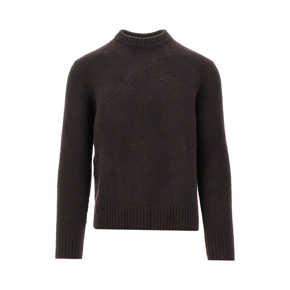 Virgin wool crewneck sweater
