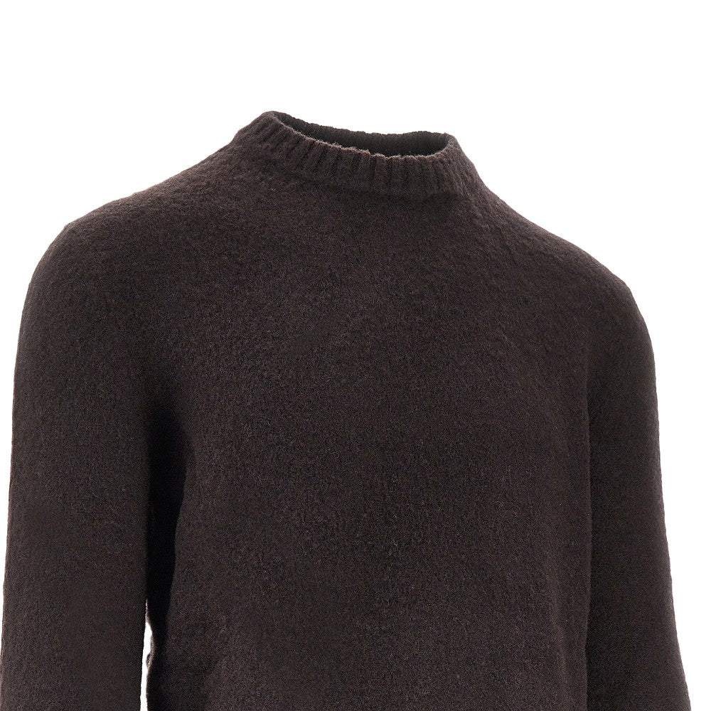 Virgin wool crewneck sweater