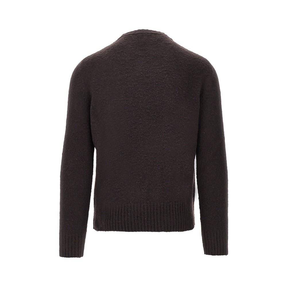Virgin wool crewneck sweater
