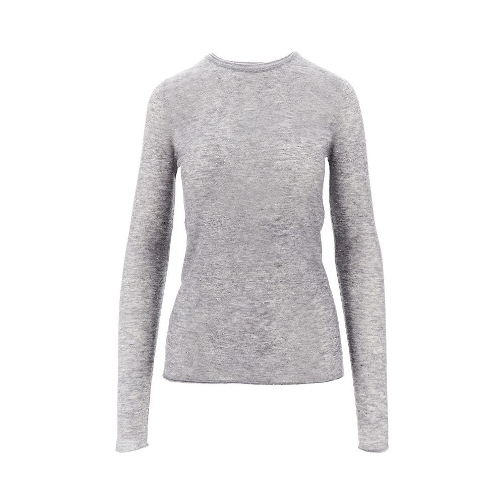 Sequinned knitted top