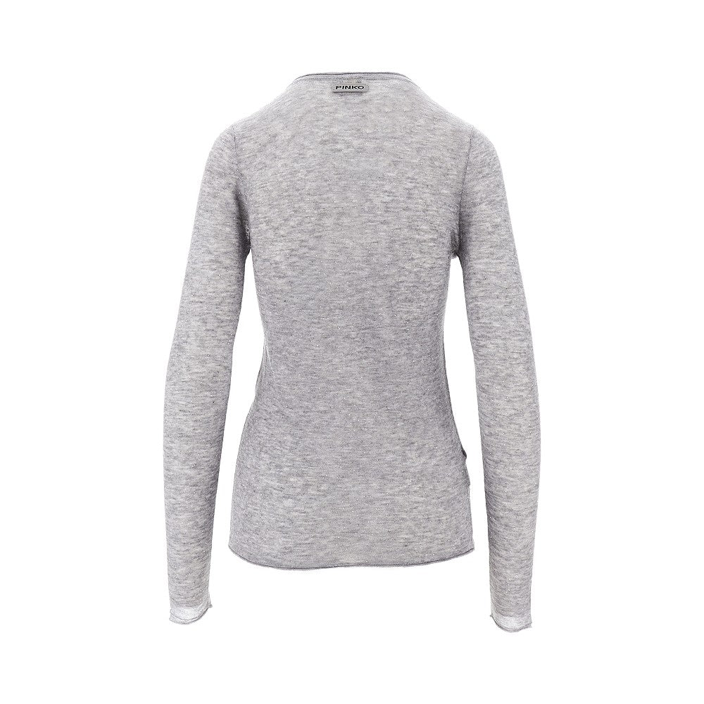 Sequinned knitted top