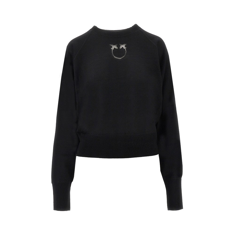 Knitted sweater with Love Birds logo