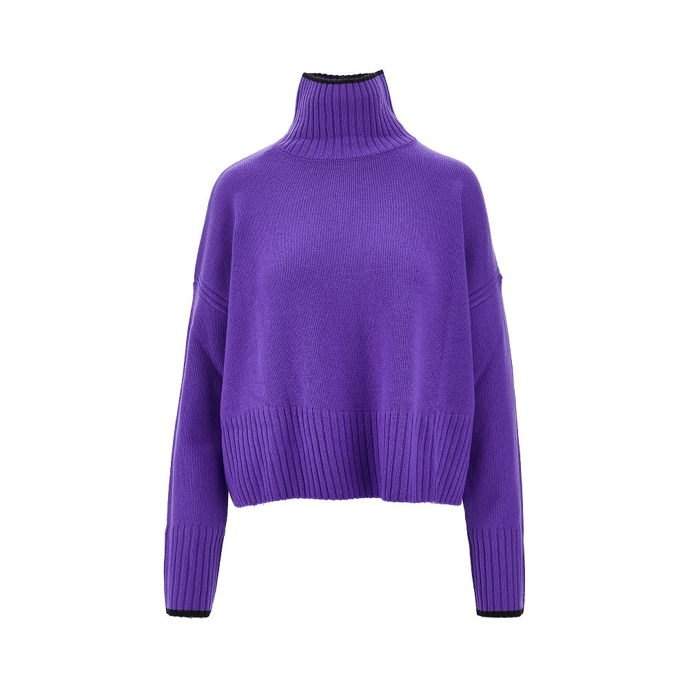 Wool and cashmere turtleneck sweater