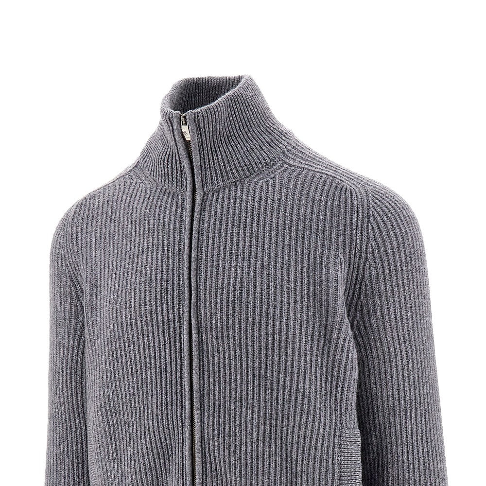 Cardigan full-zip in cachemire