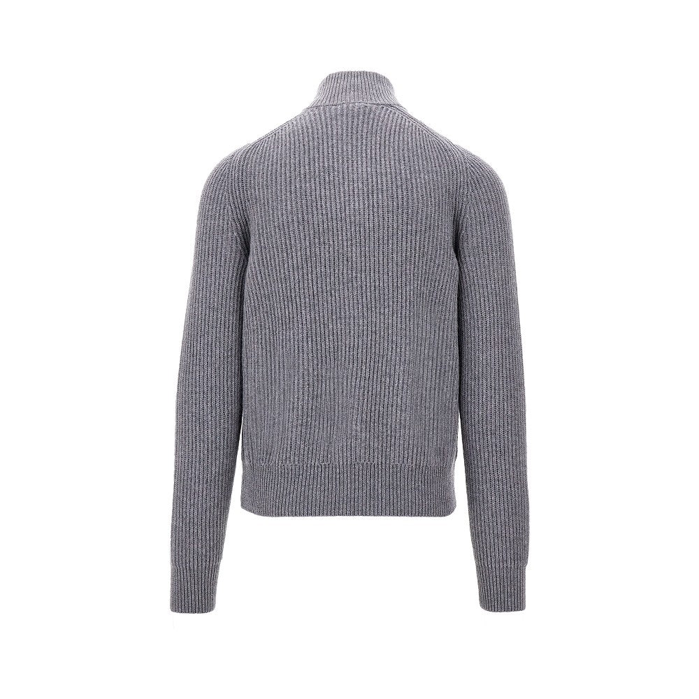 Cardigan full-zip in cachemire