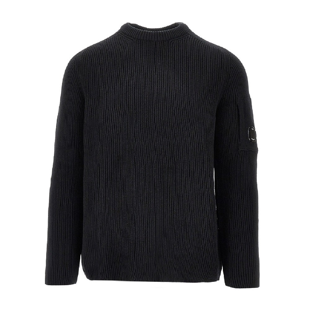 Ribbed cotton-blend sweater
