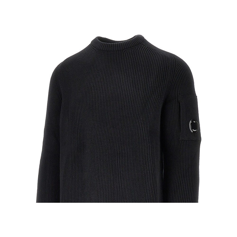 Ribbed cotton-blend sweater
