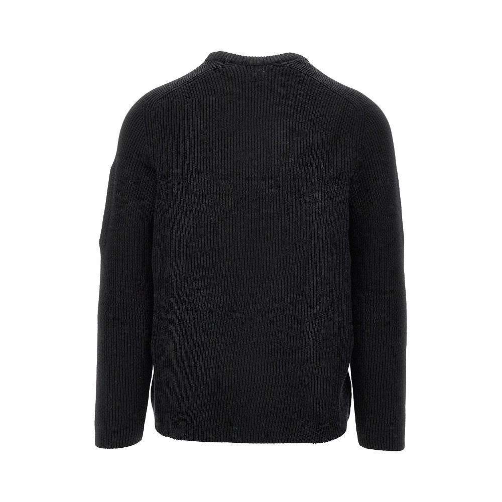 Ribbed cotton-blend sweater