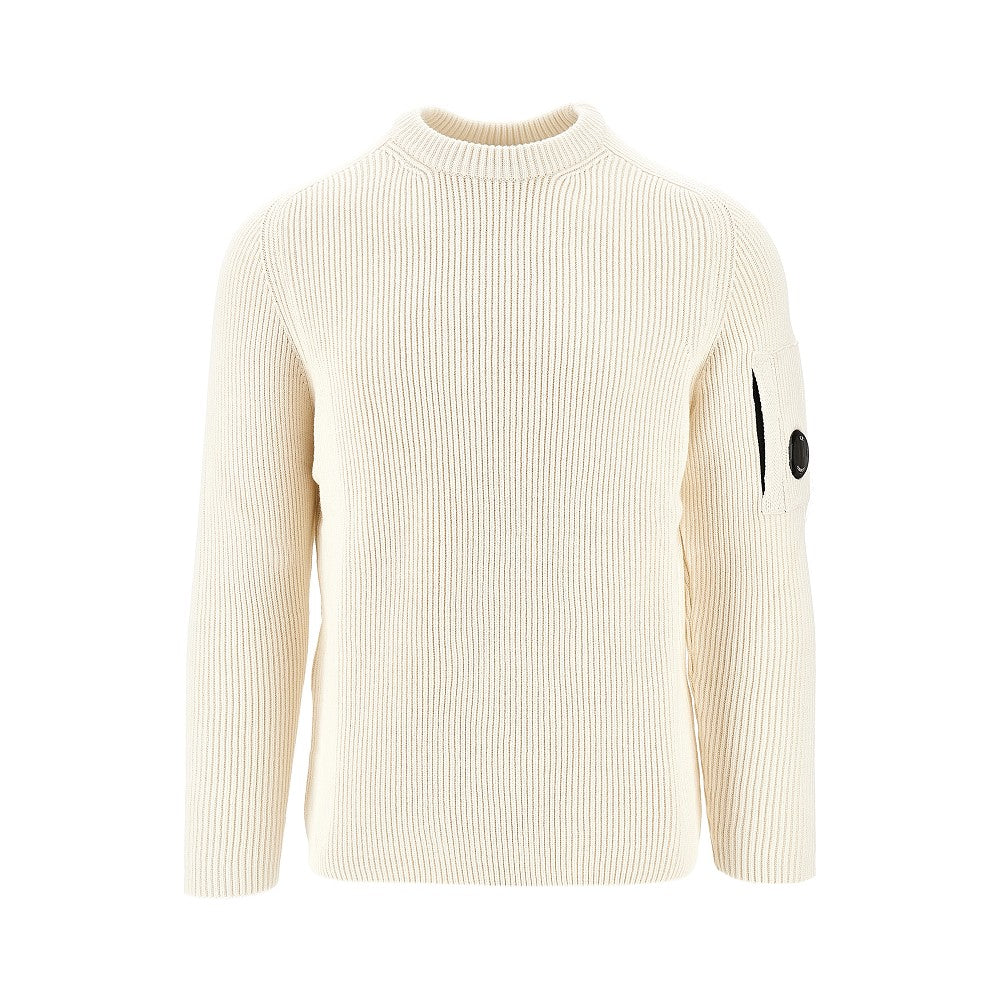 Ribbed cotton-blend sweater