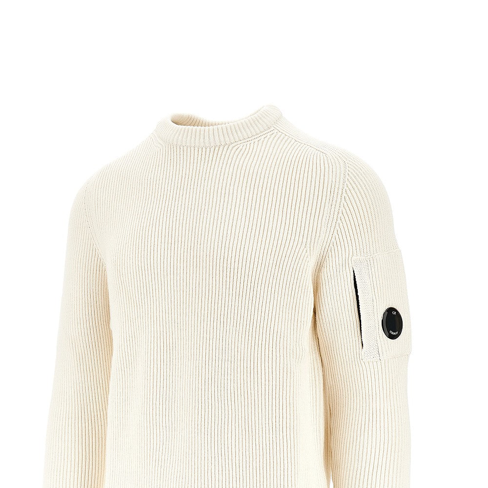 Ribbed cotton-blend sweater