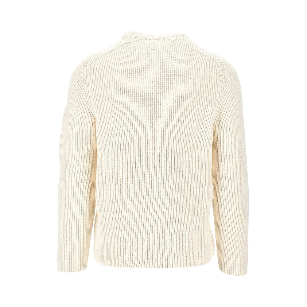 Ribbed cotton-blend sweater