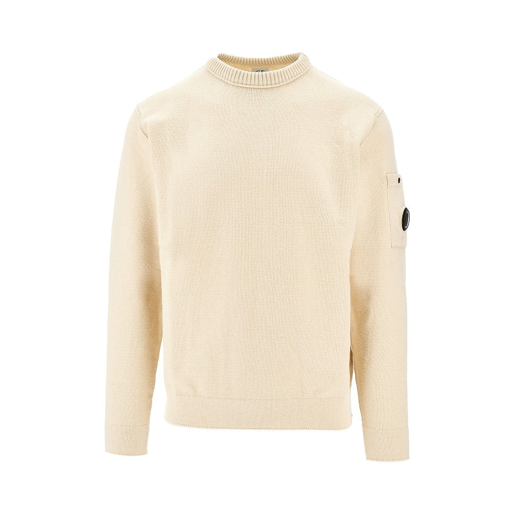 Pullover girocollo in misto cotone