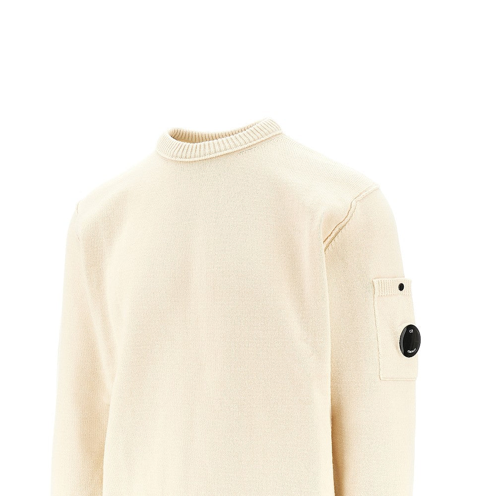 Pullover girocollo in misto cotone