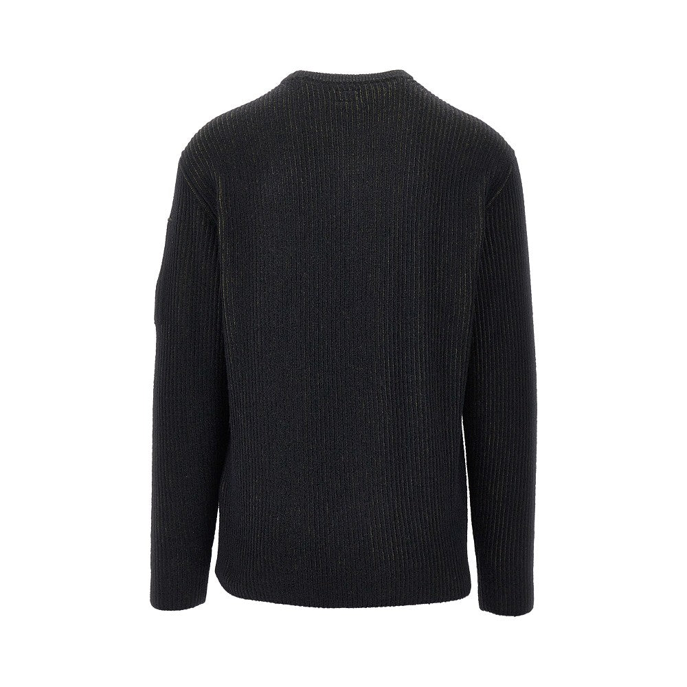Pullover in misto lana a coste
