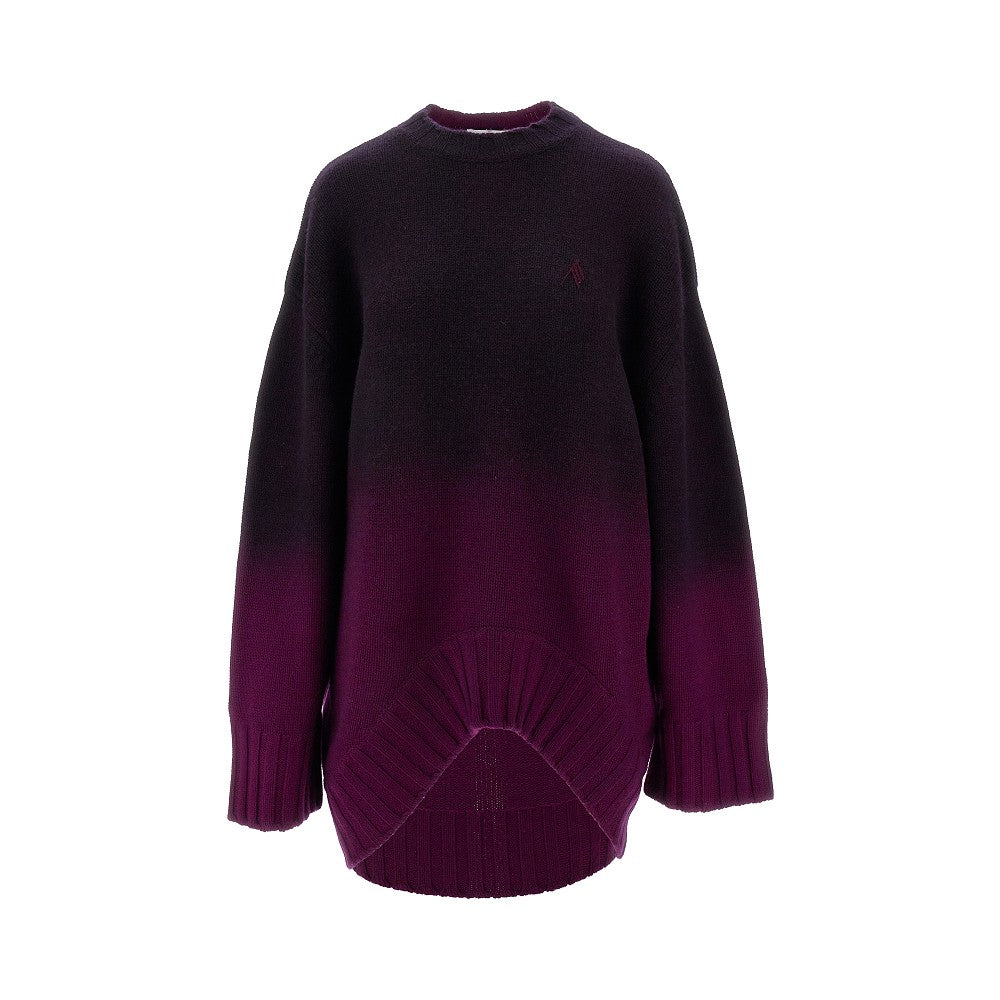 Degradé effect oversized sweater