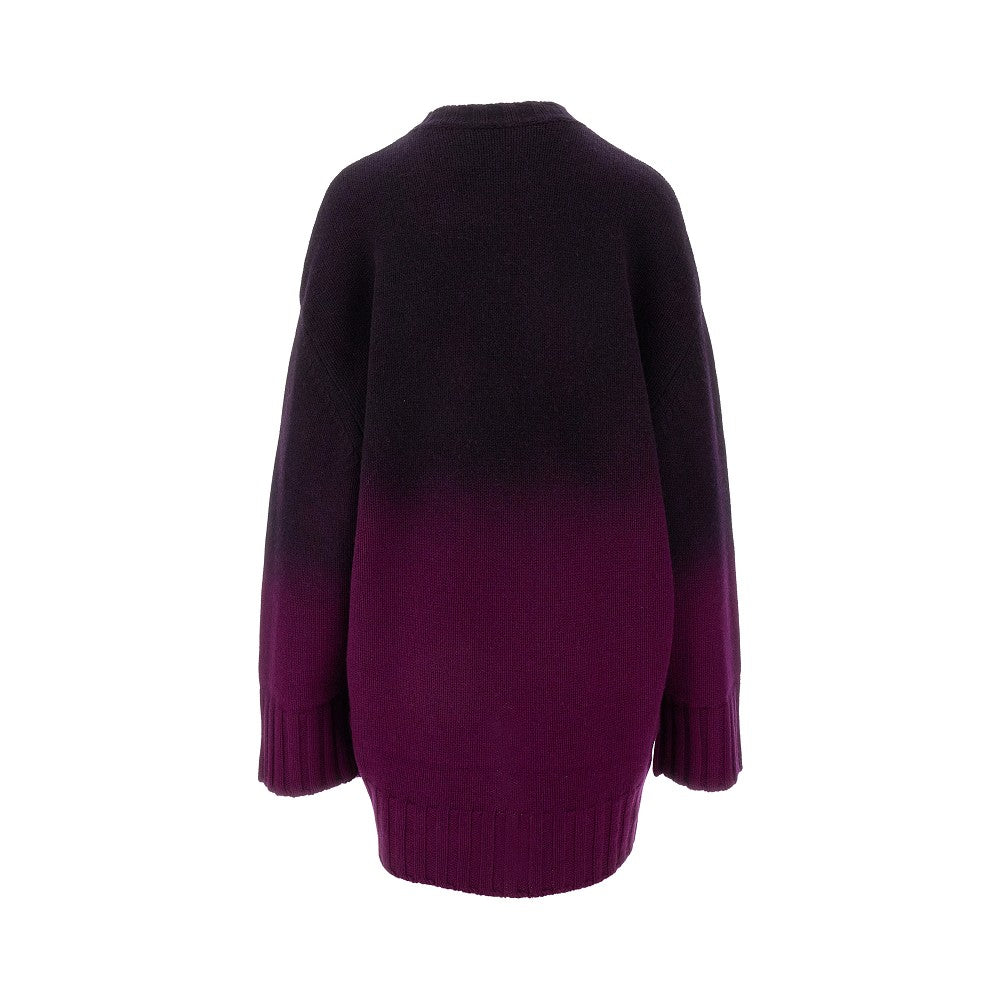 Pullover oversize con effetto degradé