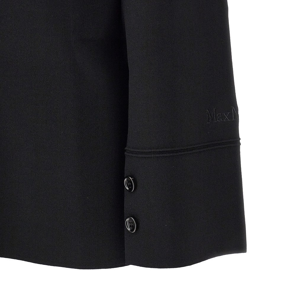 Oversized knitted polo shirt