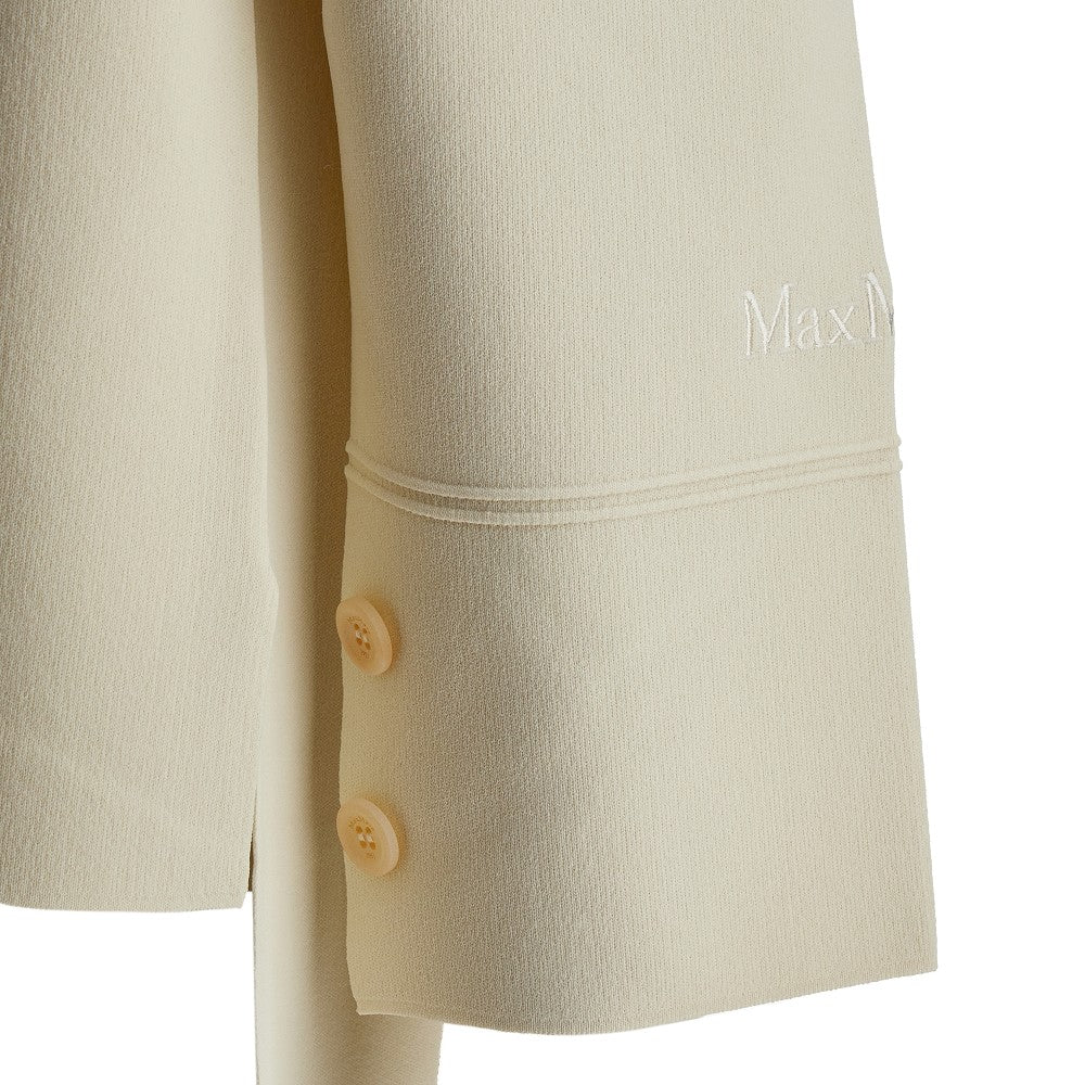 Oversized knitted polo shirt