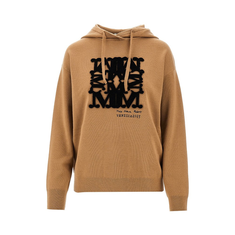 Felpa in maglia con motivo MaxMaraGram