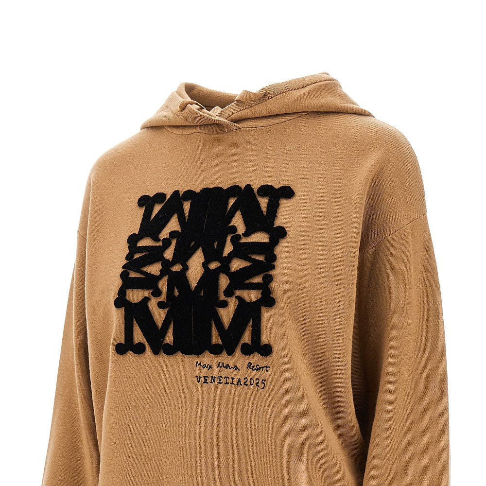 Felpa in maglia con motivo MaxMaraGram