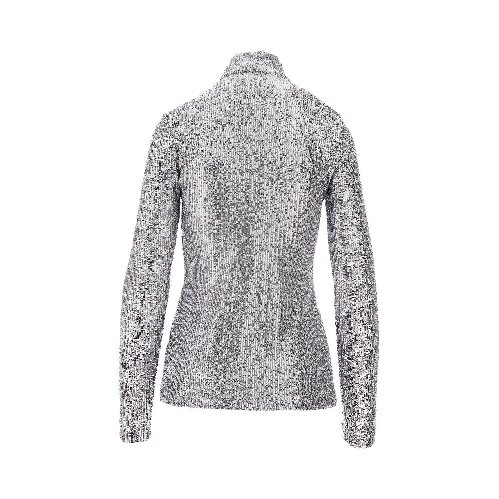 Sequinned turtleneck top