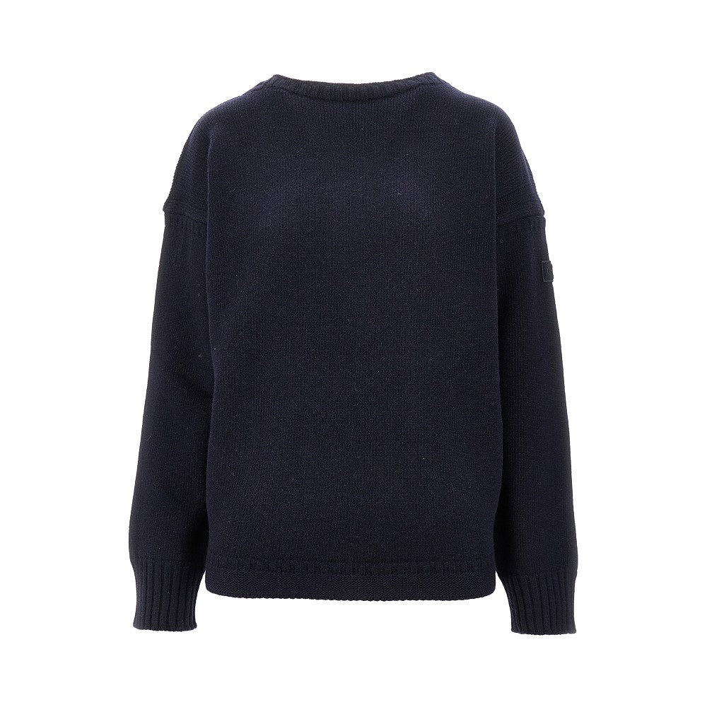Pullover oversize in lana e cachemire