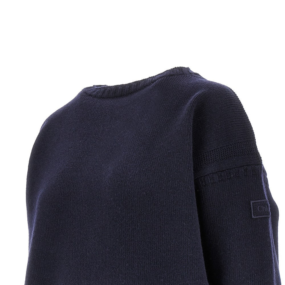 Pullover oversize in lana e cachemire