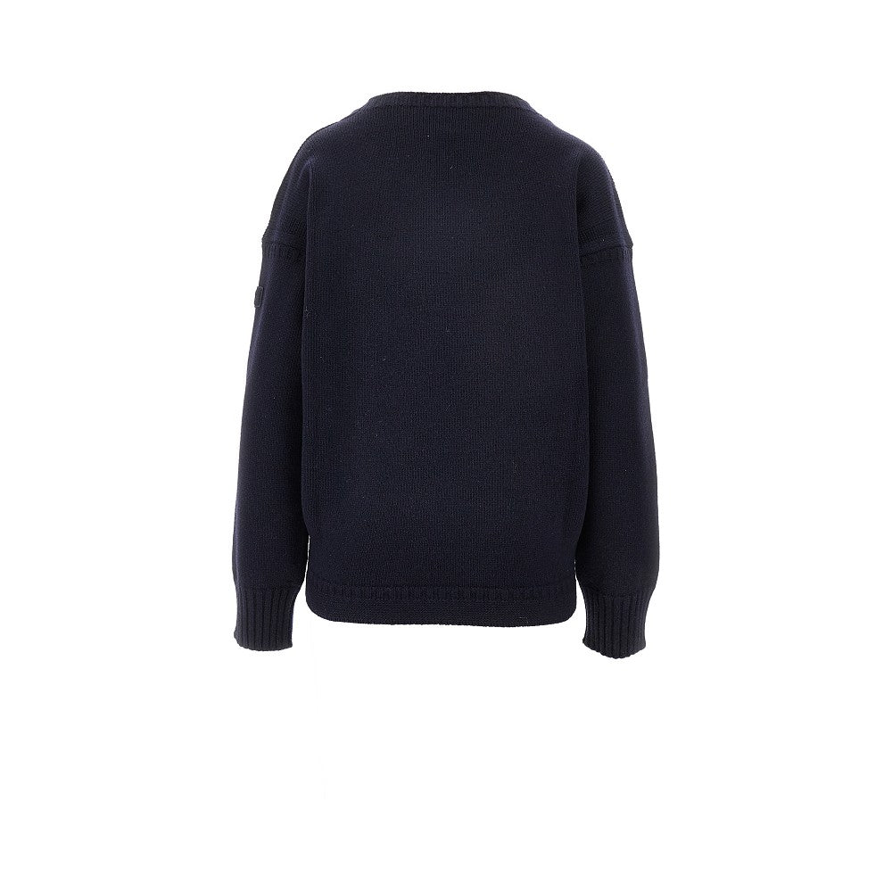 Pullover oversize in lana e cachemire