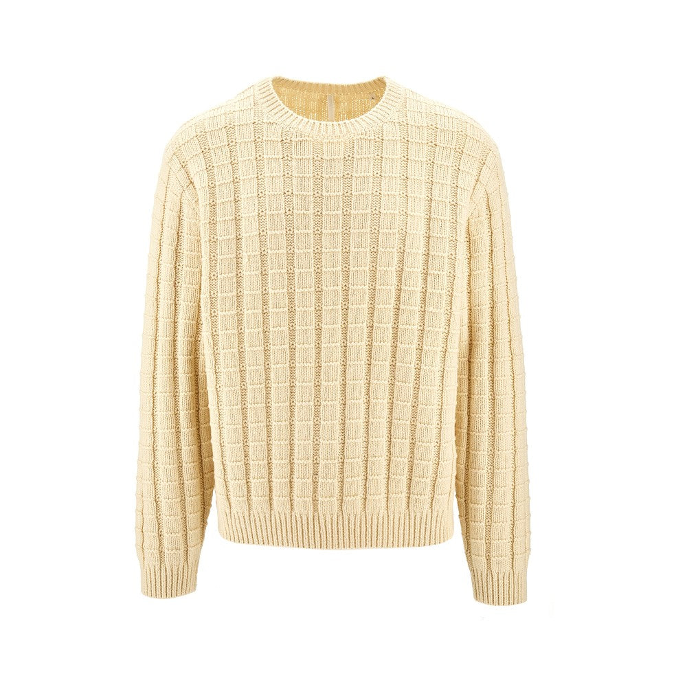 Pullover in lana e cotone
