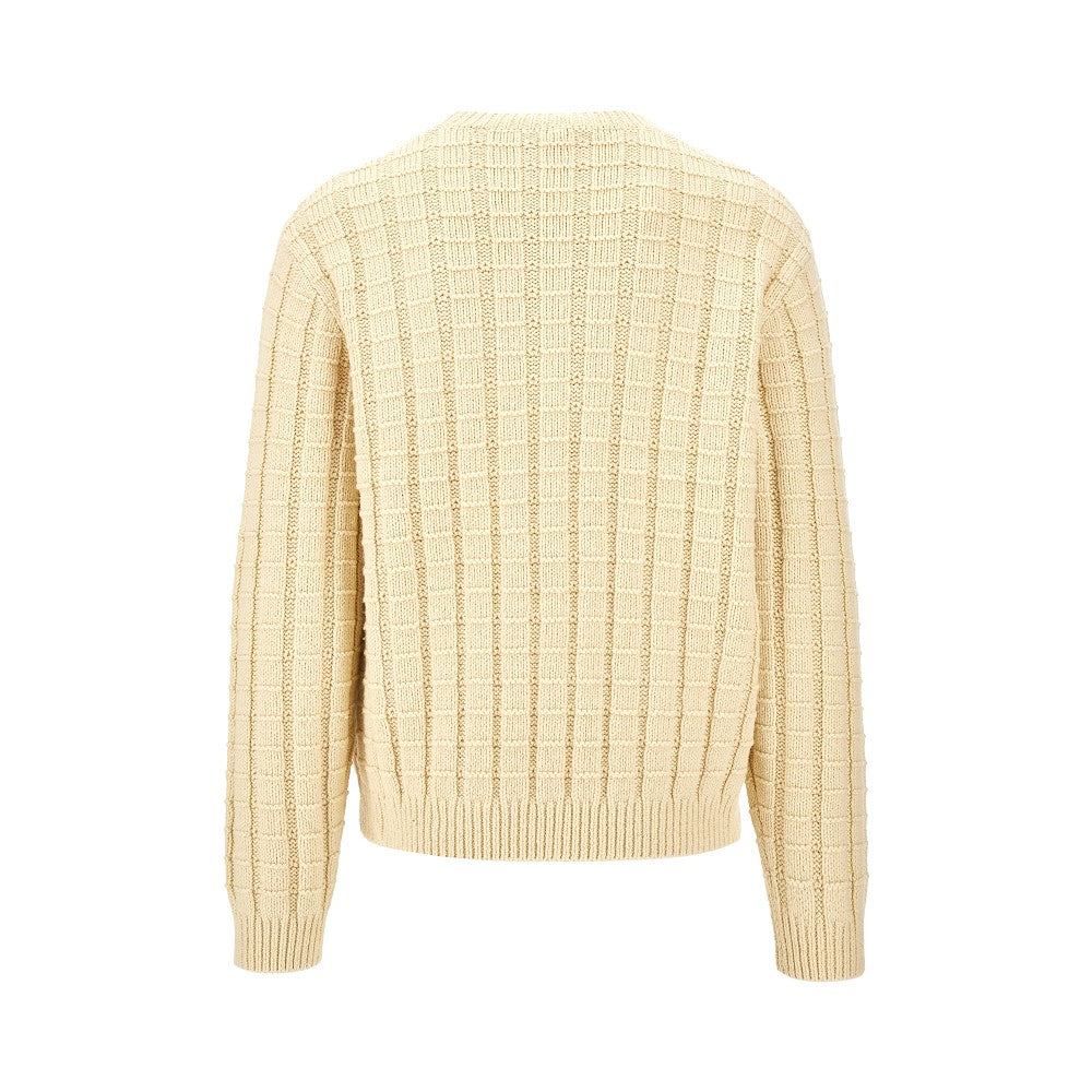 Pullover in lana e cotone