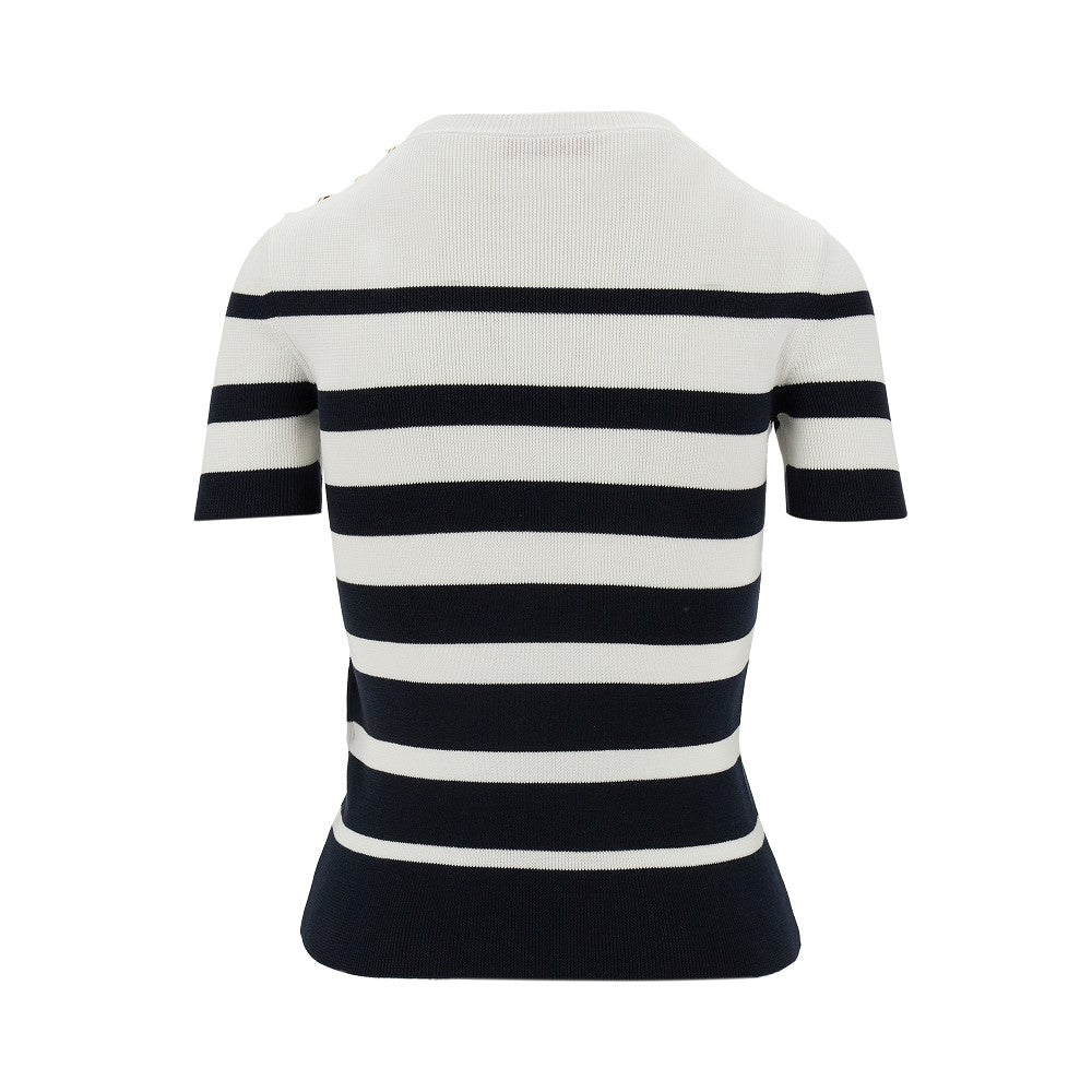 Striped knitted T-shirt