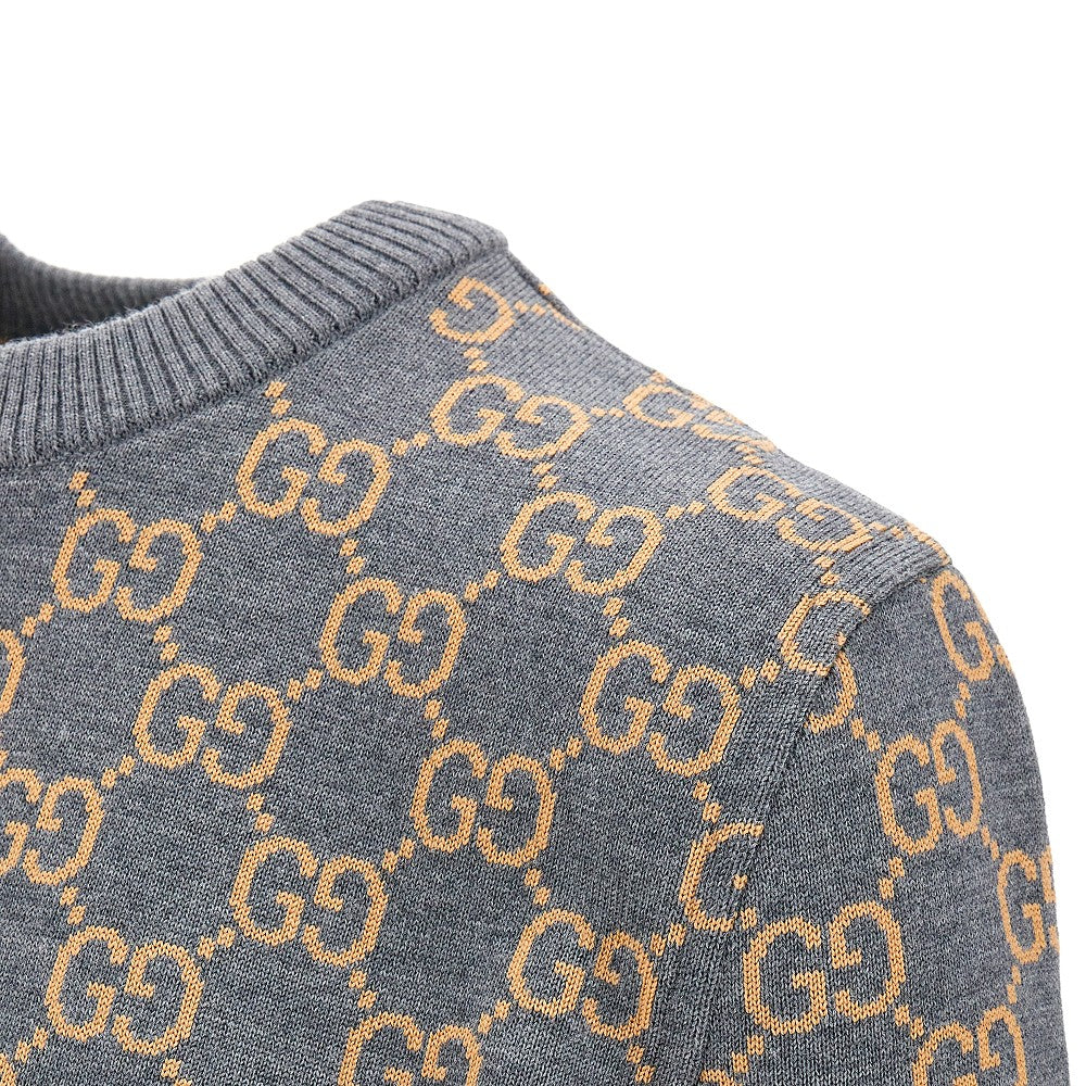 T-shirt reversibile in lana jacquard