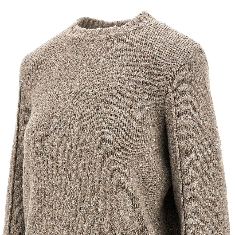Mouliné wool-blend sweater