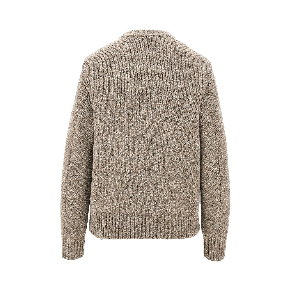 Mouliné wool-blend sweater