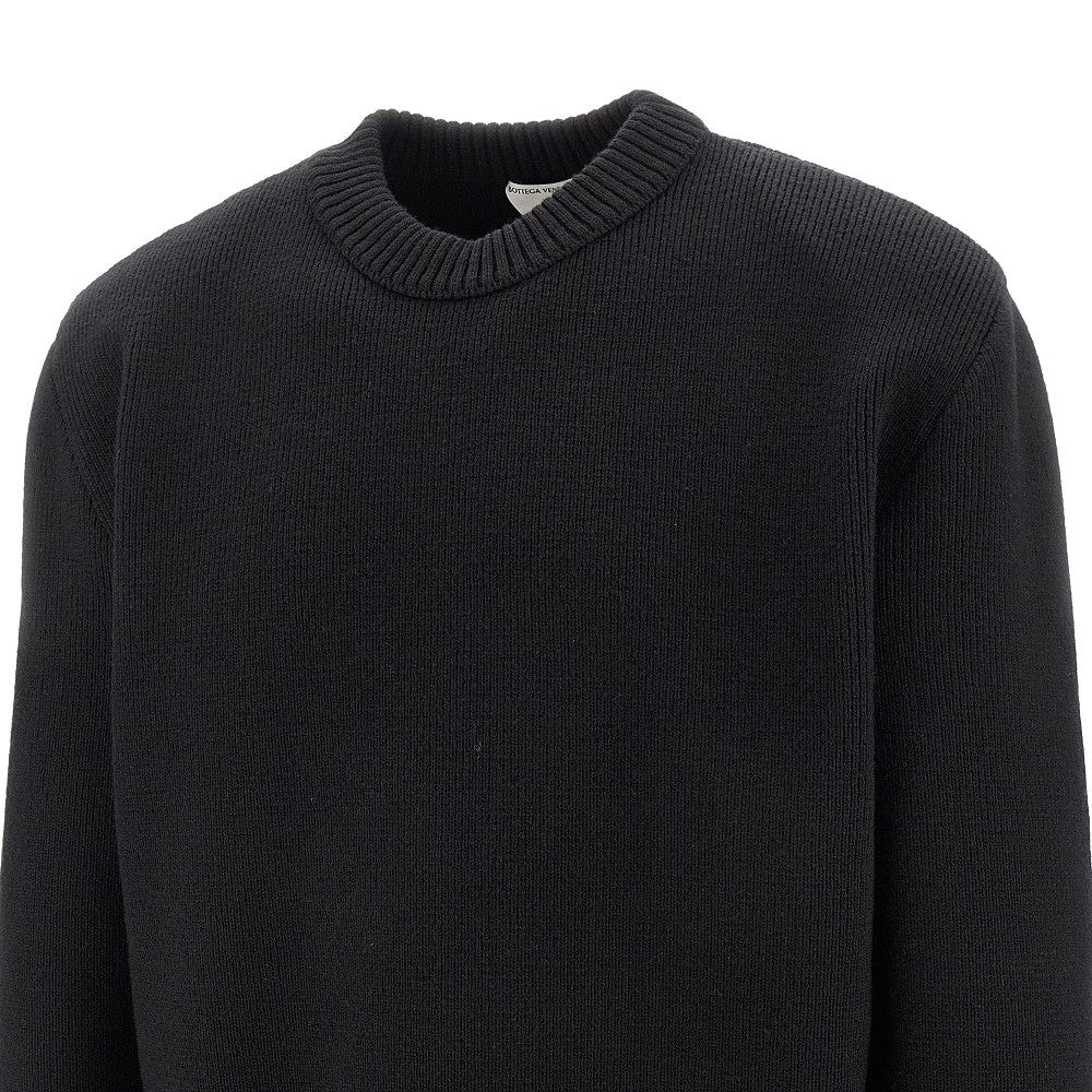 Wool crewneck sweater