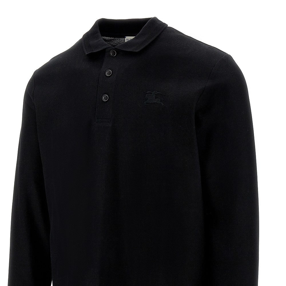 EKD embroidery long-sleeved polo shirt