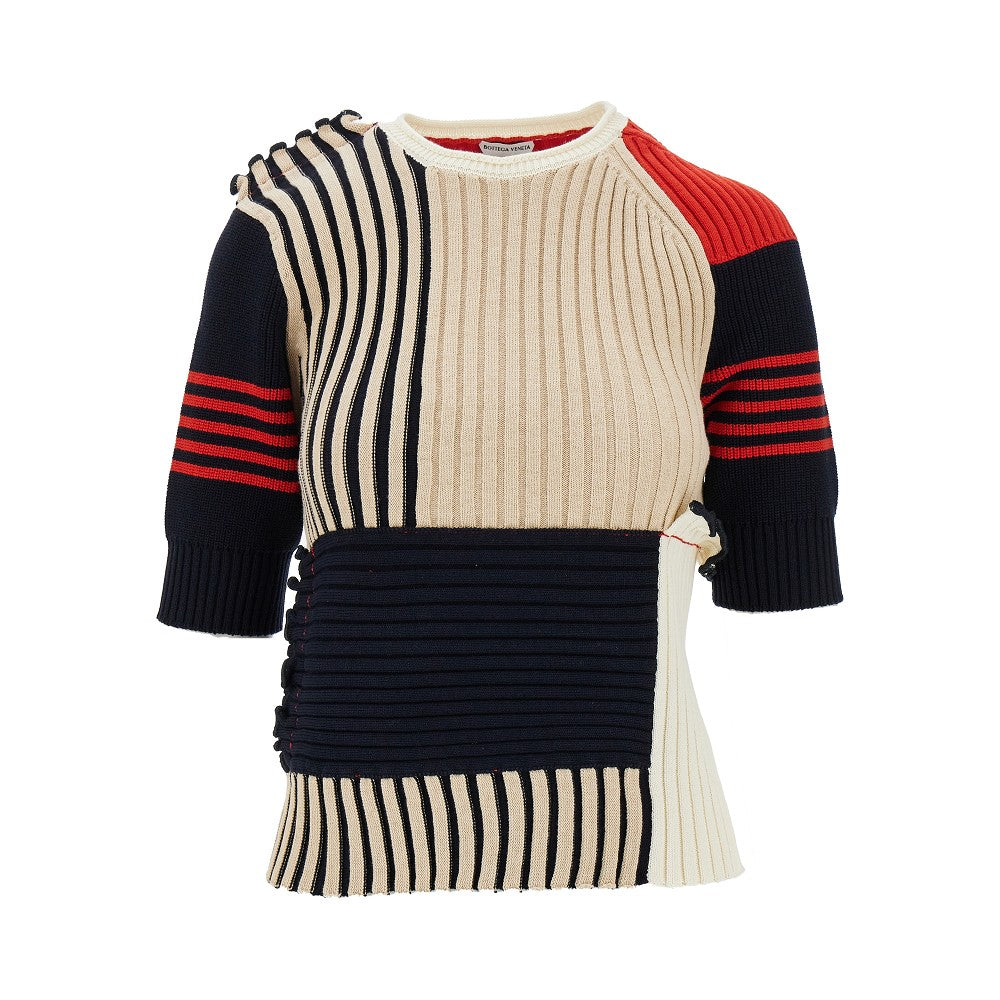 Pullover patchwork in cotone
