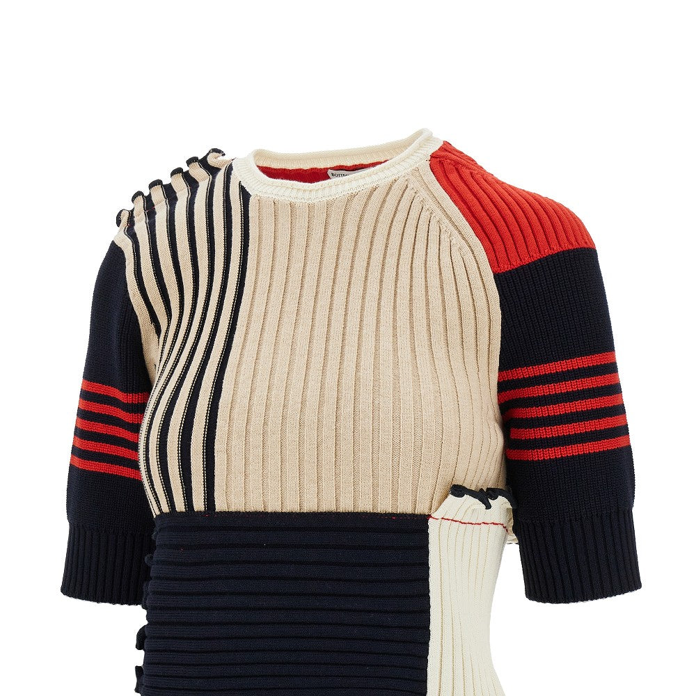 Pullover patchwork in cotone