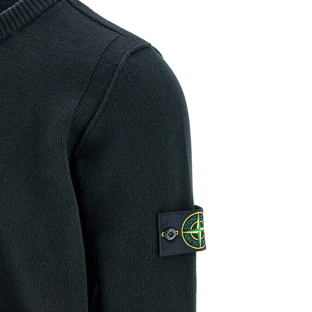Wool-blend crewneck sweater