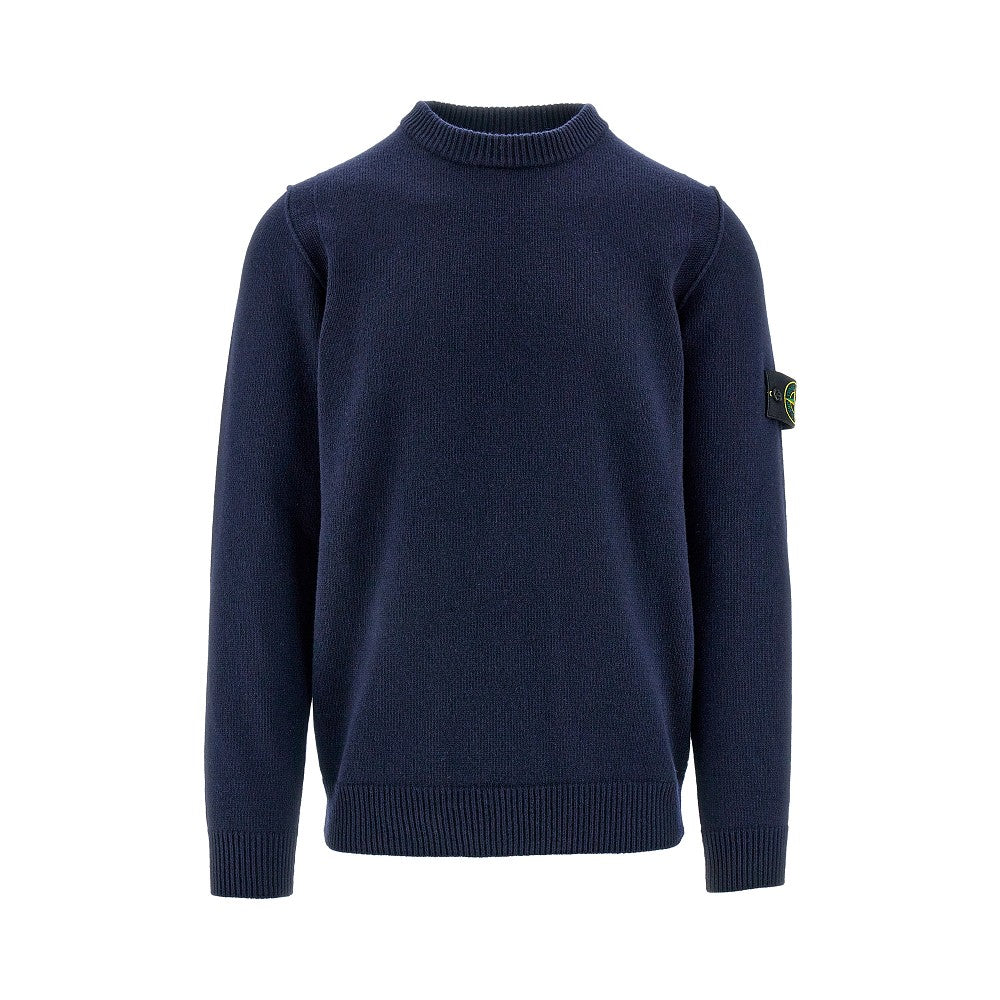 Wool-blend crewneck sweater