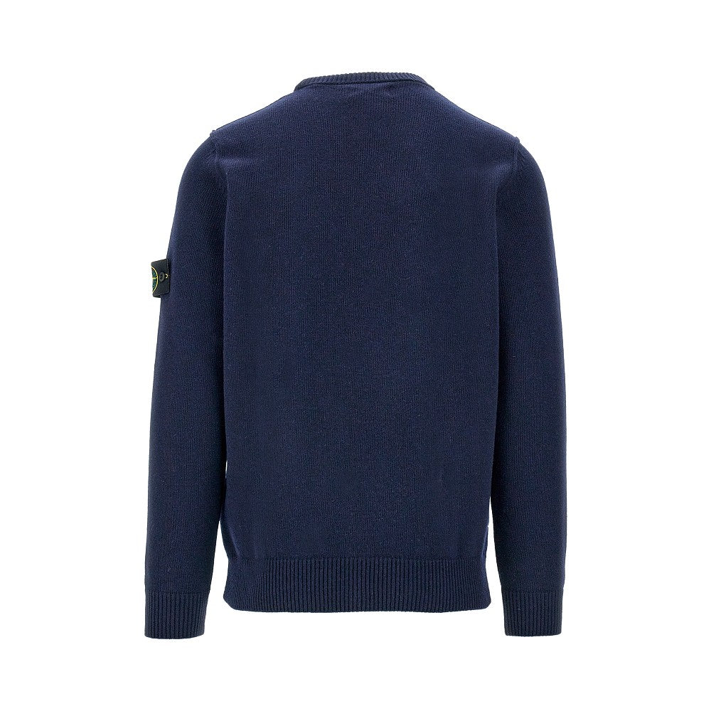 Wool-blend crewneck sweater