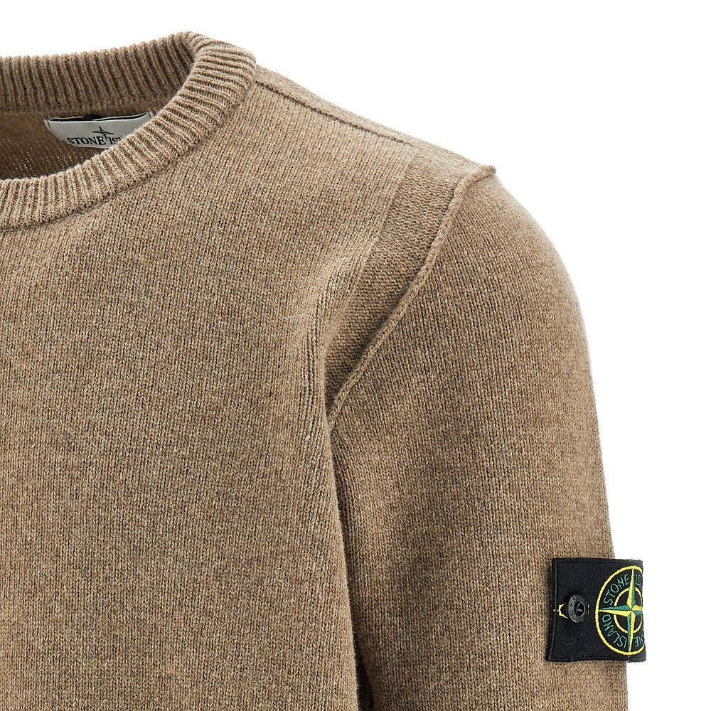 Wool-blend crewneck sweater