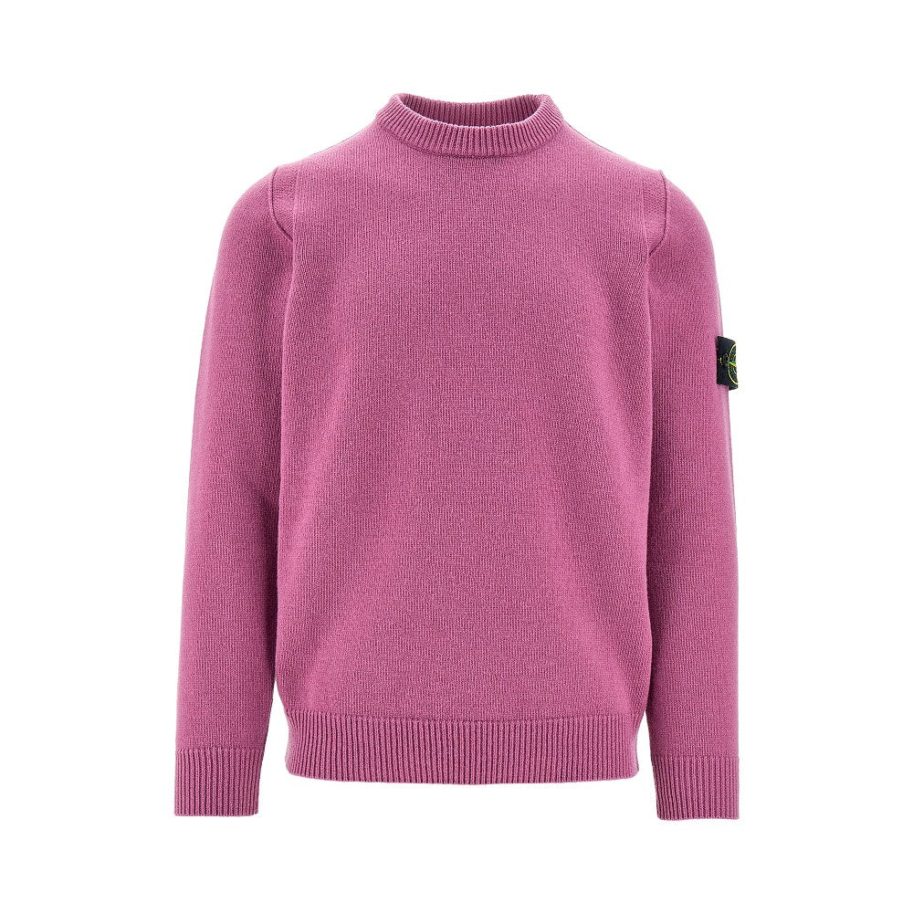 Wool-blend crewneck sweater
