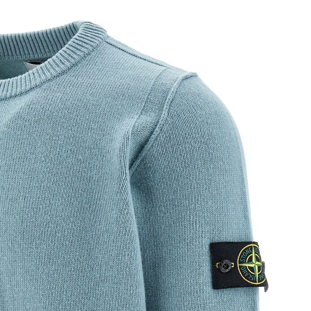 Wool-blend crewneck sweater