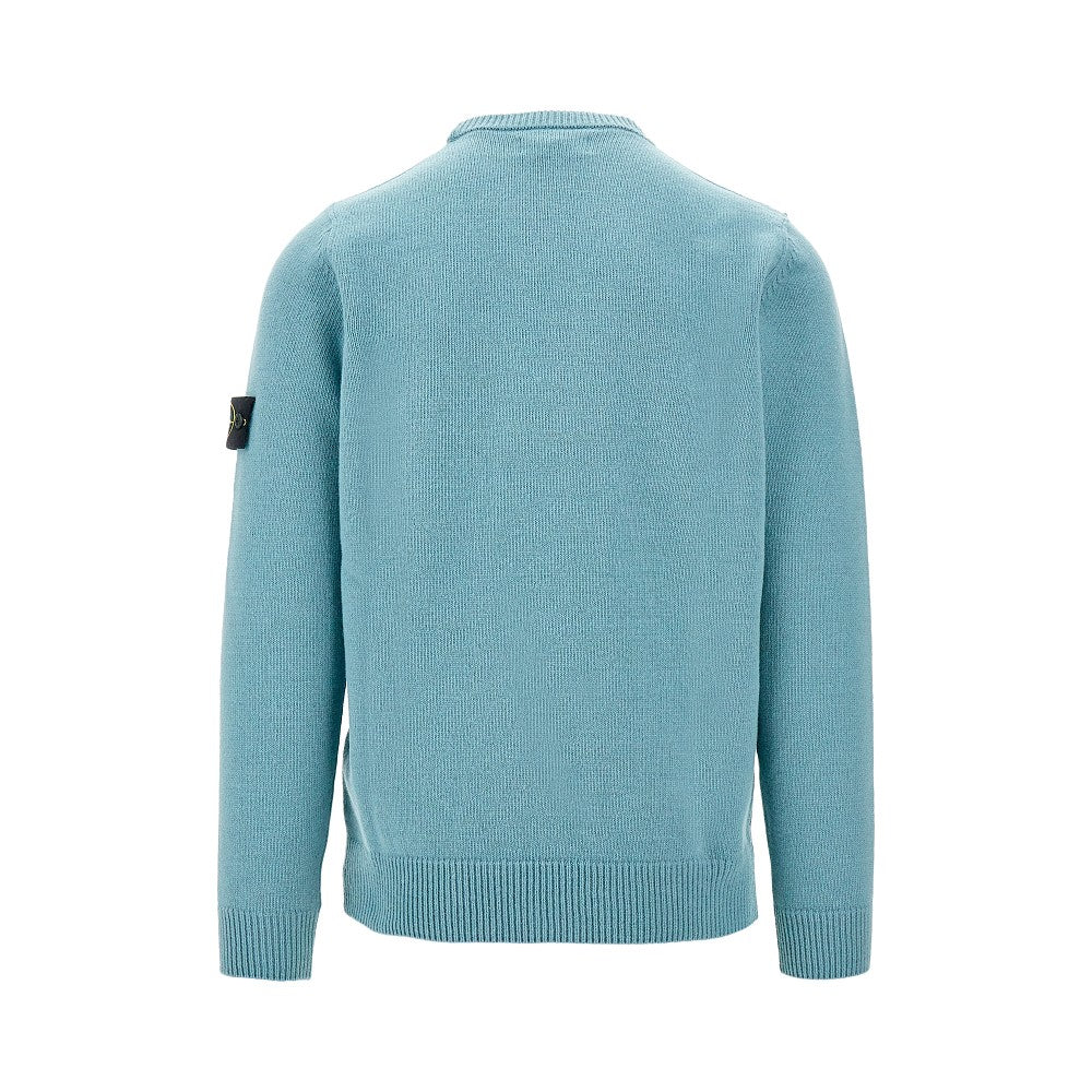 Pullover girocollo in misto lana