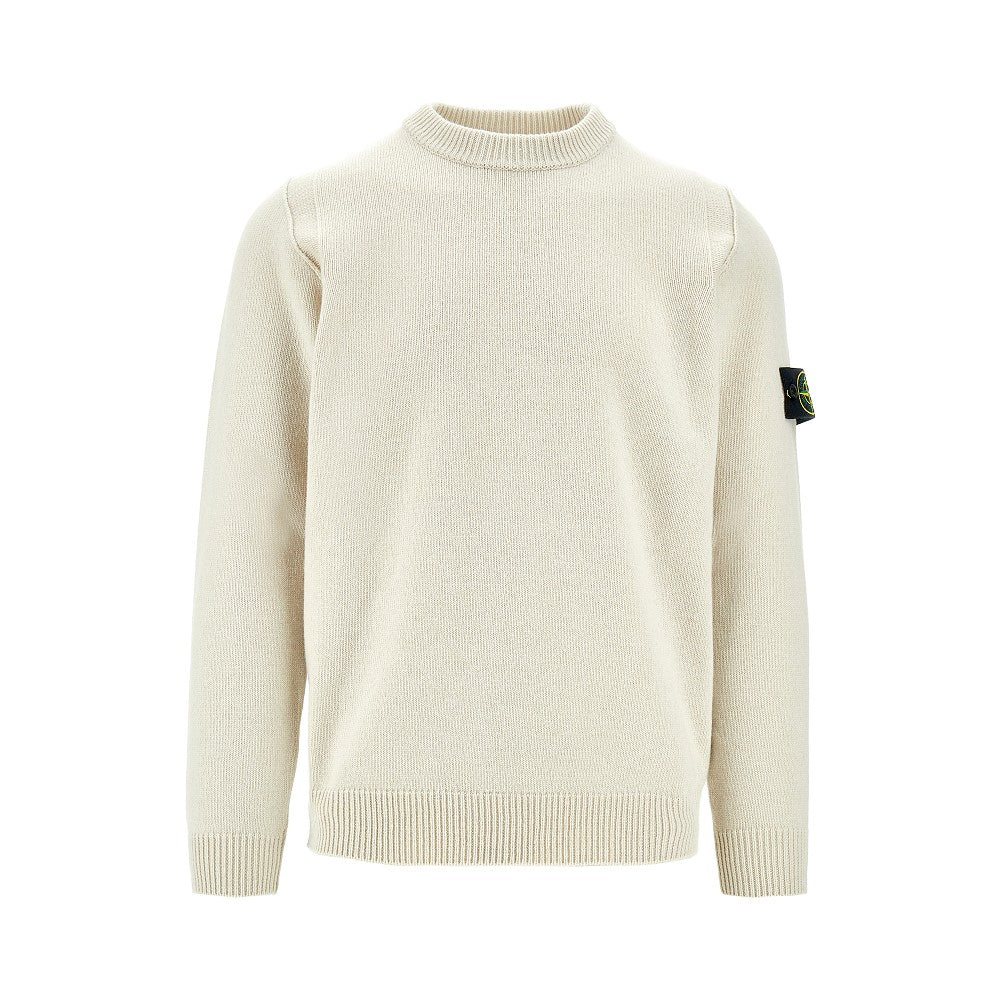 Wool-blend crewneck sweater