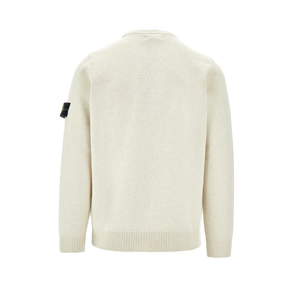 Wool-blend crewneck sweater