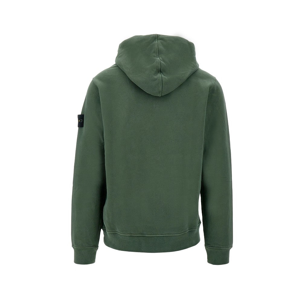 Felpa in cotone organico con cappuccio