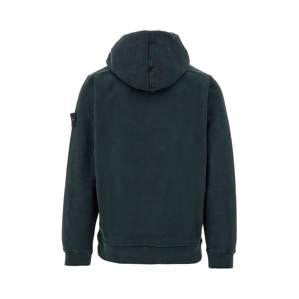 Felpa in cotone organico con cappuccio