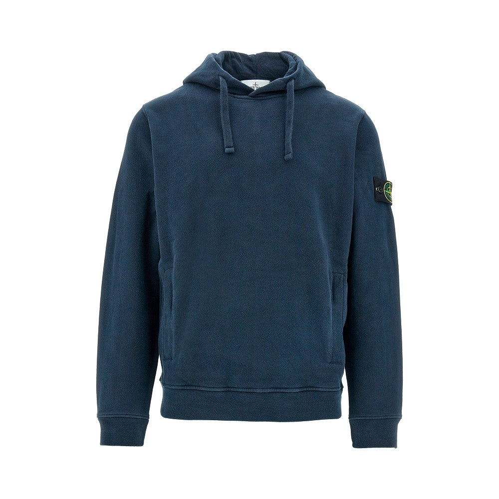 Felpa in cotone organico con cappuccio